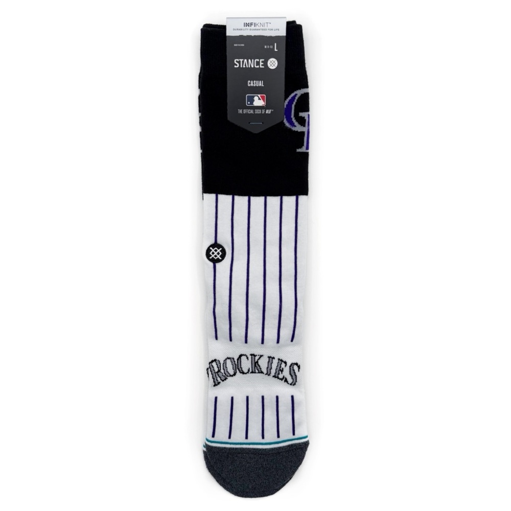 Stance Colorado Rockies Crew Socks Mens Large MLB Baseball Fan Gear Gift